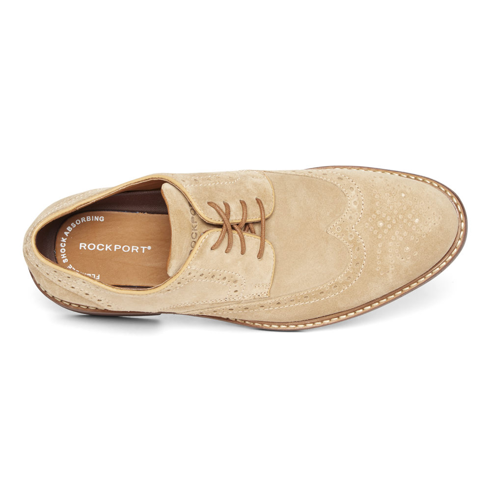 Rockport Lace Up For Mens Khaki - Kenton Wingtip - LH2379846